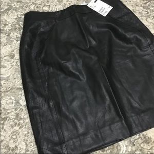 H & M faux leather skirt